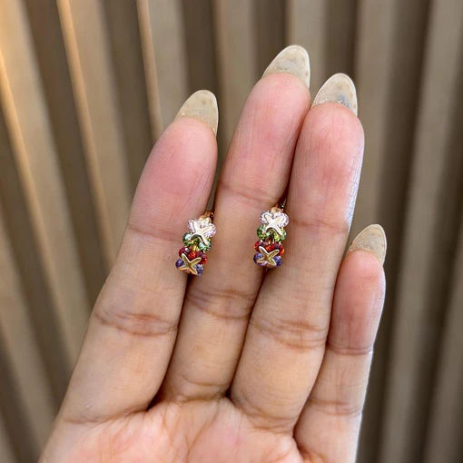 MINI HOOPS MULTICOLOR 1