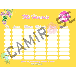 MI HORARIO FLORES AMARILLO 2022