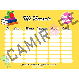 MI HORARIO AMARILLO 2022