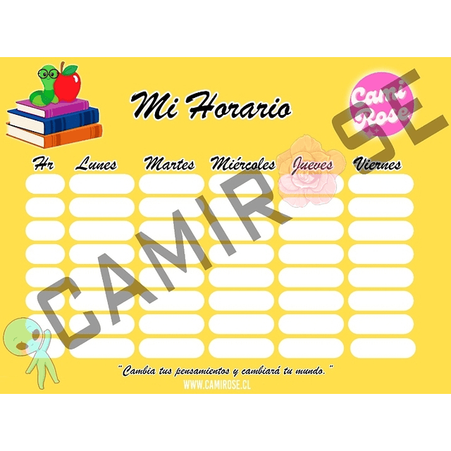 MI HORARIO AMARILLO 2022