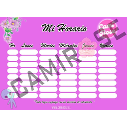 MI HORARIO FLORES FUCSIA 2022