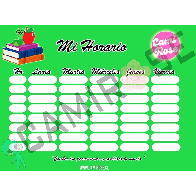 MI HORARIO VERDE 2022