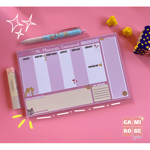 PLANNER SEMANAL SAILOR MOON