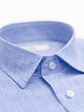 CAMISA BRIGHTON CELESTE DE LINO - Miniatura 2