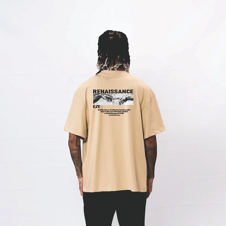 Camiseta premium (ALTO GRAMAJE 300g) - arena - Talla S 2