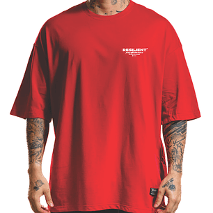 Camiseta Oversize 220g - Resilient - Roja 