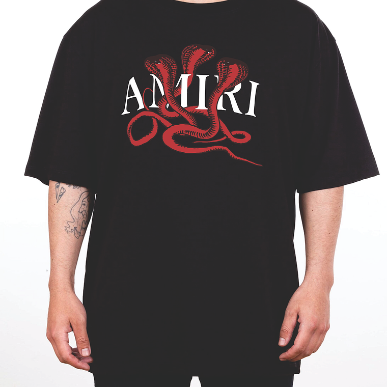 Camiseta premium OVERSIZE (ALTO GRAMAJE 270g) - AMIRI - negra - Talla M 1