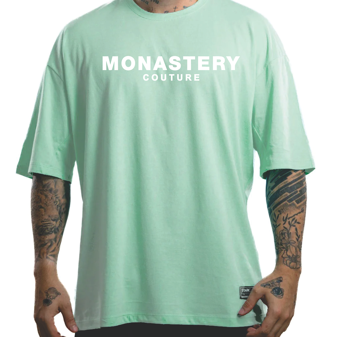 Camiseta Oversize 220g -  Monstery - celeste - talla M 1
