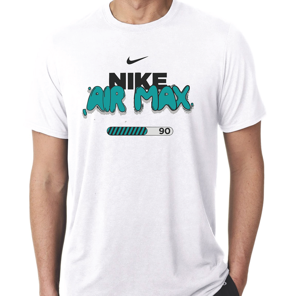 Camiseta T-Shirt - algodon 100% -  Nike - blanca - Talla M 1