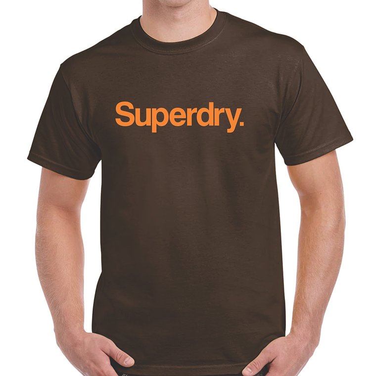 Camiseta T-Shirt - algodon 100% -  Superdry - cafe - Talla M 1