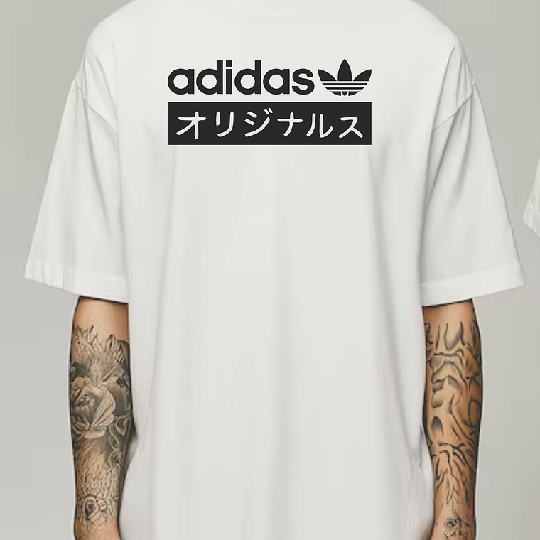 Camiseta Oversize 220g - Adidas - Blanca - talla L 1