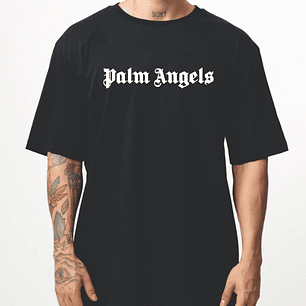 Camiseta Oversize 220g - Palm Angels - negra -  talla L