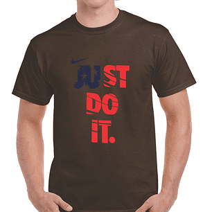 Camiseta T-Shirt - algodon 100% -  Nike - cafe - Talla L