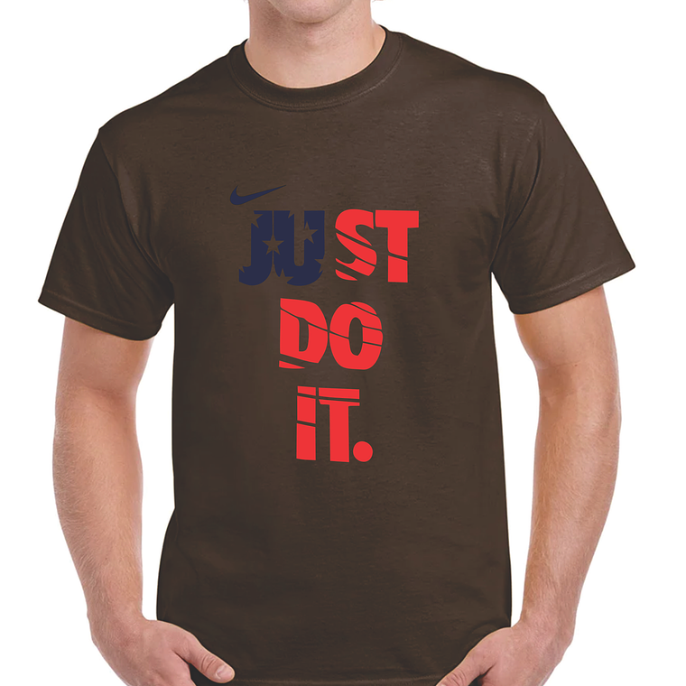 Camiseta T-Shirt - algodon 100% -  Nike - cafe - Talla L 1