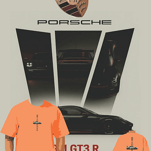 camiseta oversize alto gramaje - porshe