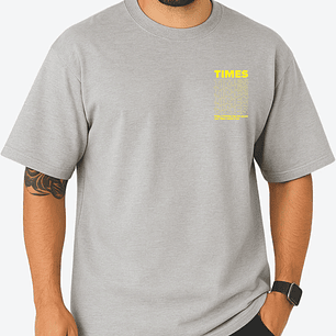 Camiseta premium (ALTO GRAMAJE 300g) - Times - gris - Talla M