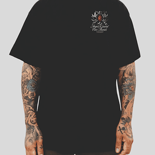 camiseta oversize alto gramaje (300g) - negra