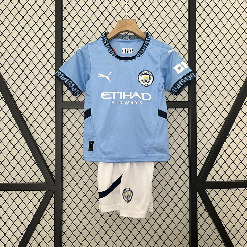 Manchester City - Kit Criança Principal 24/25 1