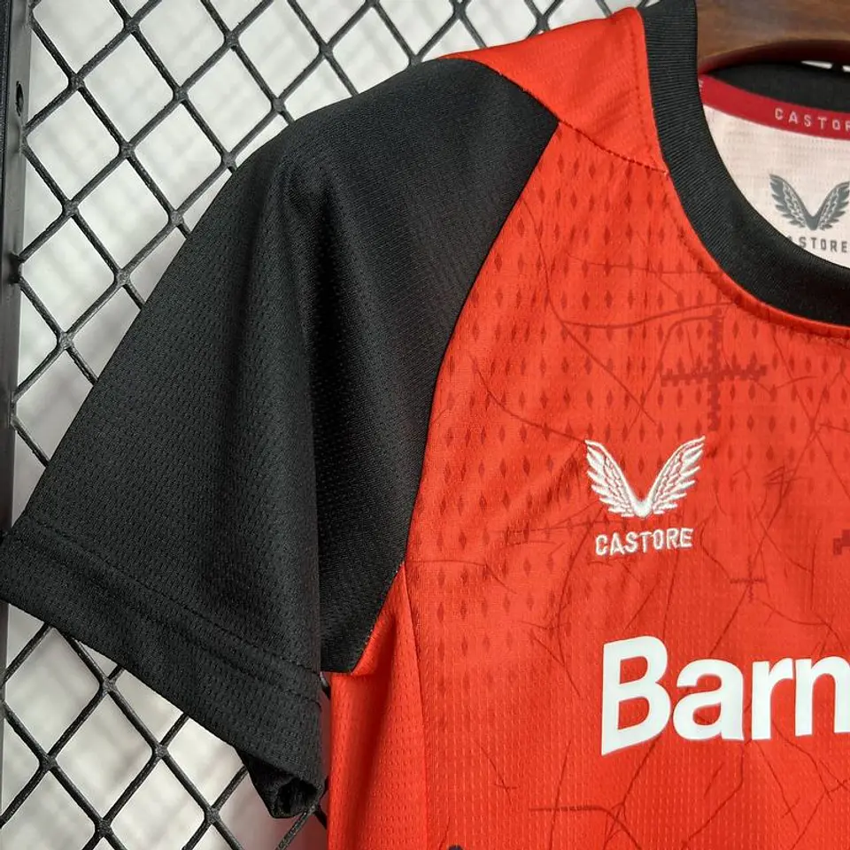 Bayer 04 Leverkusen Criança - Equipamento Principal 24/25 4