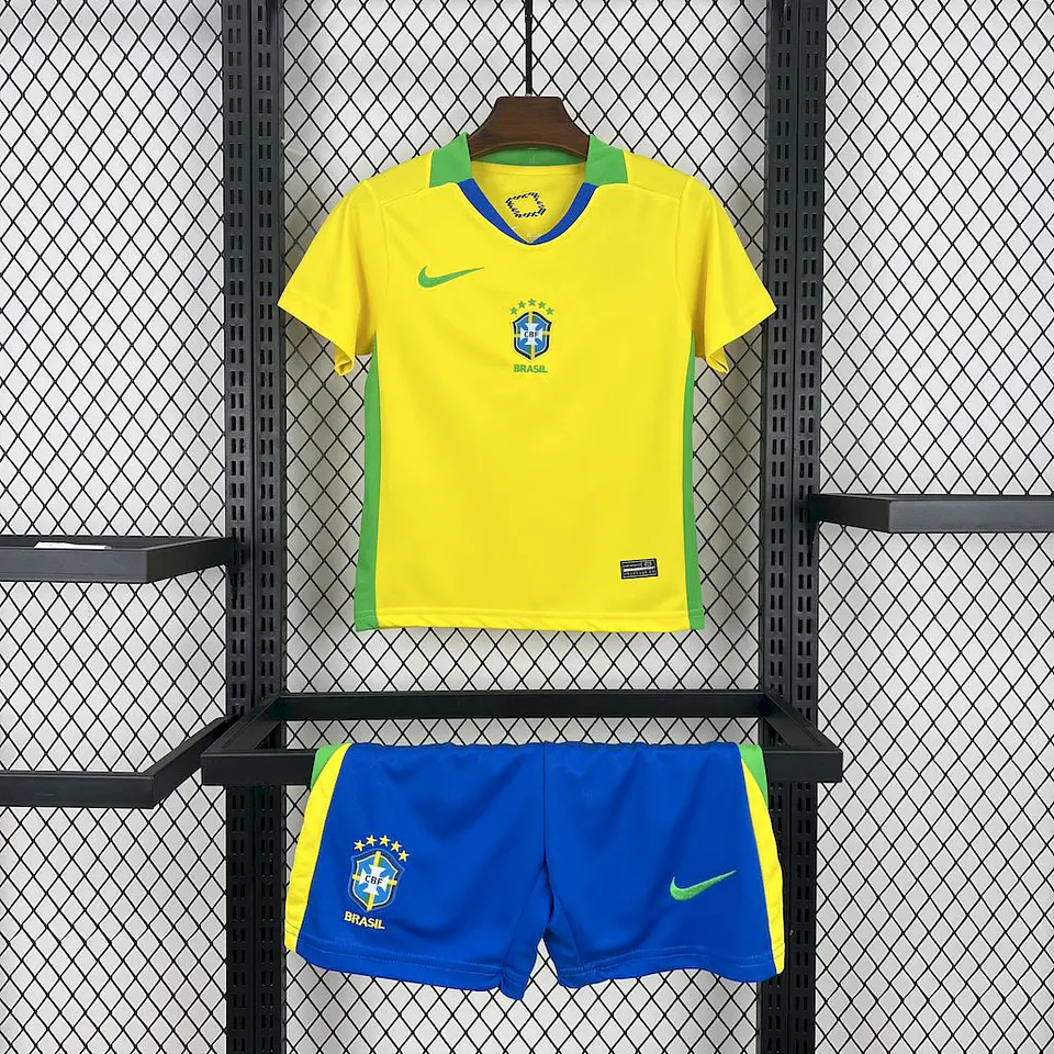 Brasil - Kit Criança Principal (Equipa Feminina) 2025 1