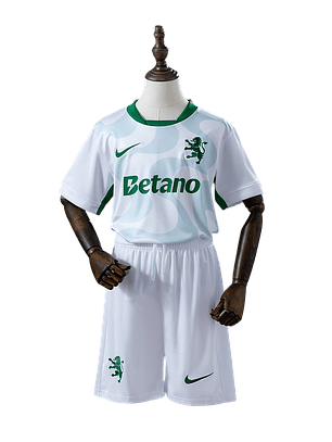 Sporting CP - Kit de Criança Alternativo Branco 25/26