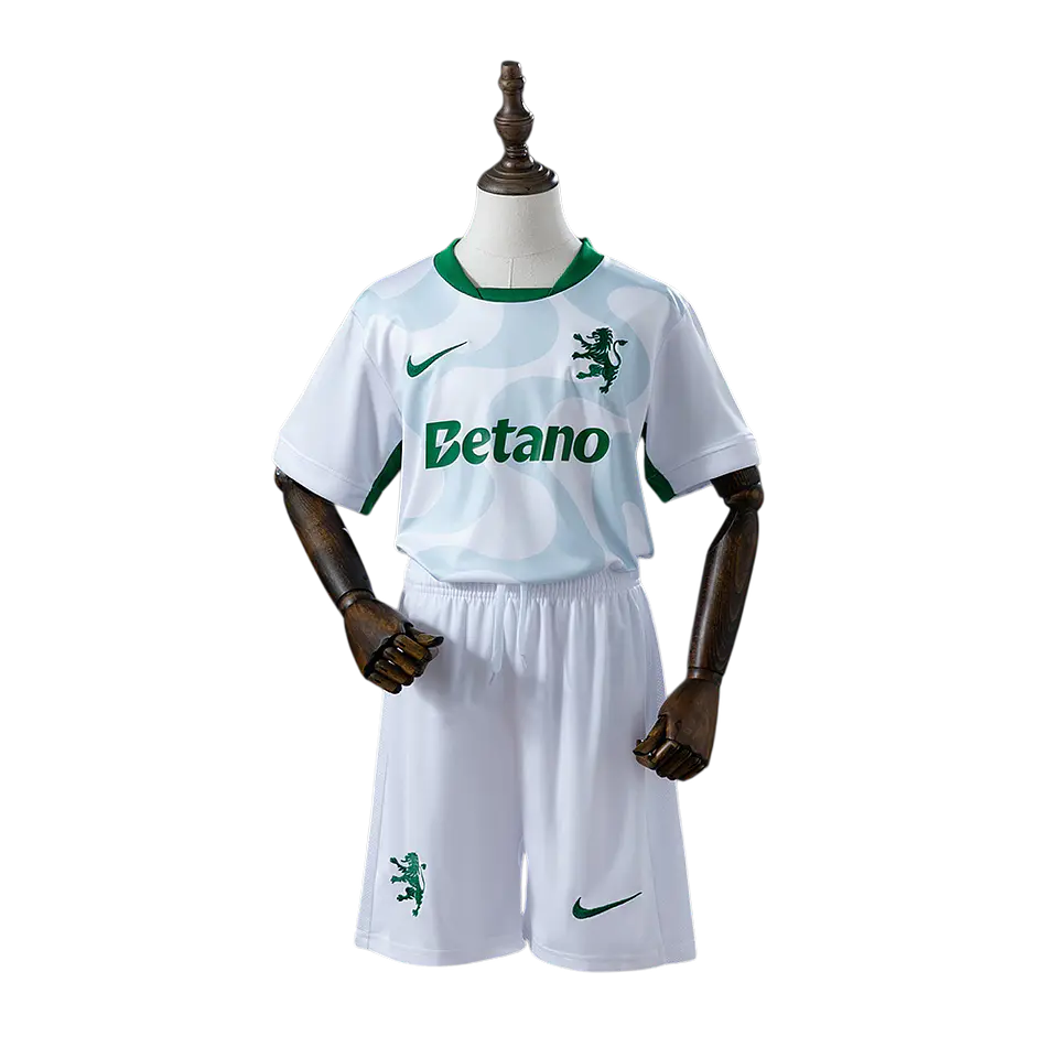 Sporting CP - Kit de Criança Alternativo Branco 25/26 1