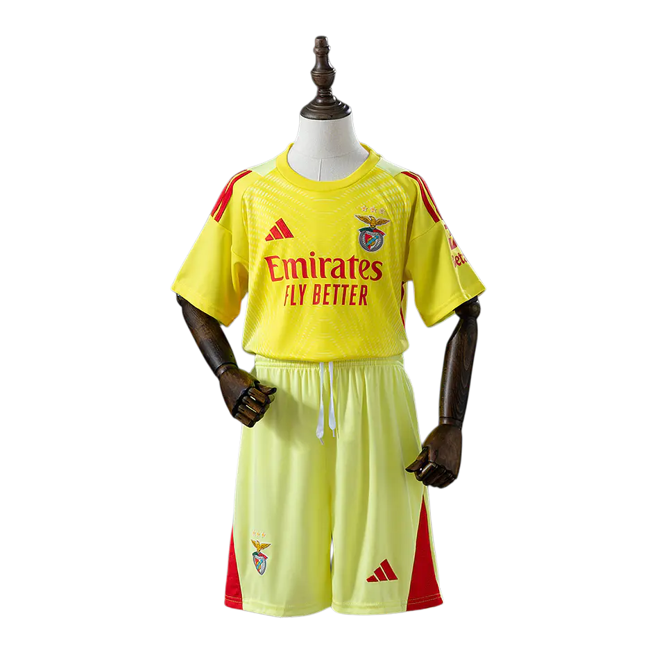 Benfica - Kit de Criança Guarda Redes Amarela 25/26 1