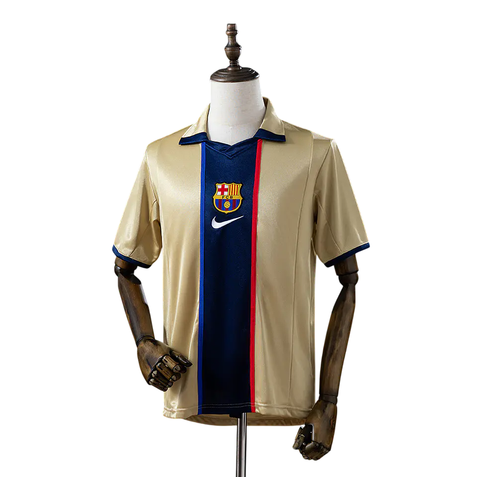 Barcelona - Camisola Secundária 01/02 Retro 1