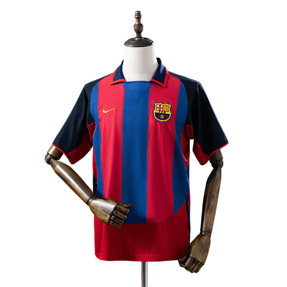 Barcelona - Camisola Principal 03/04 Retro 1
