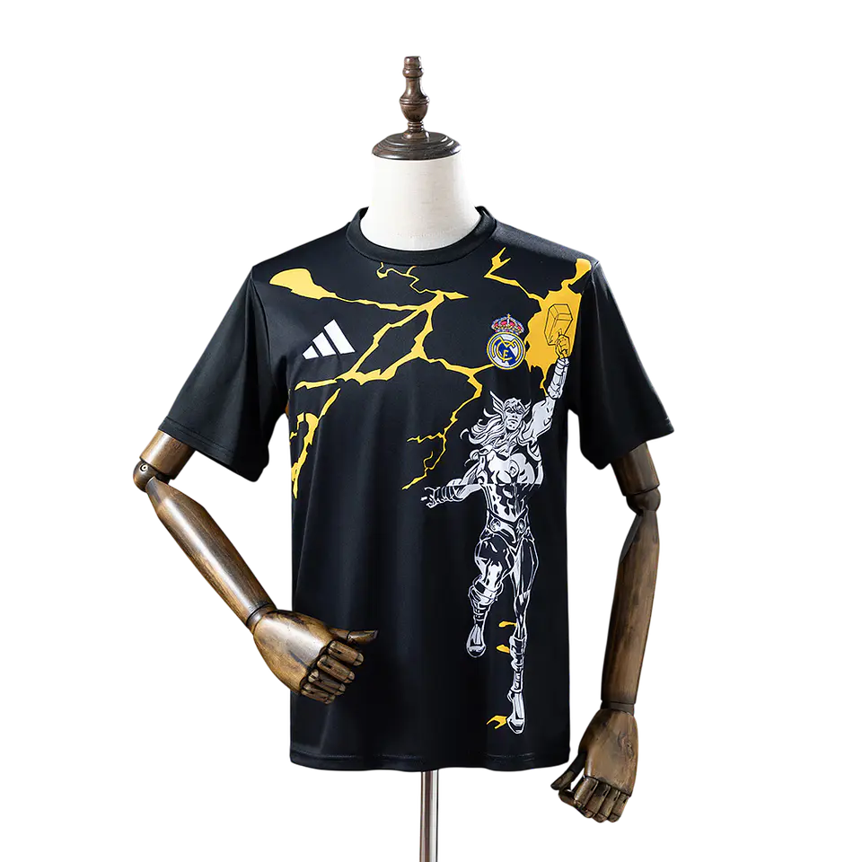 Real Madrid - Camisola Edição Marvel Preta 25/26 1