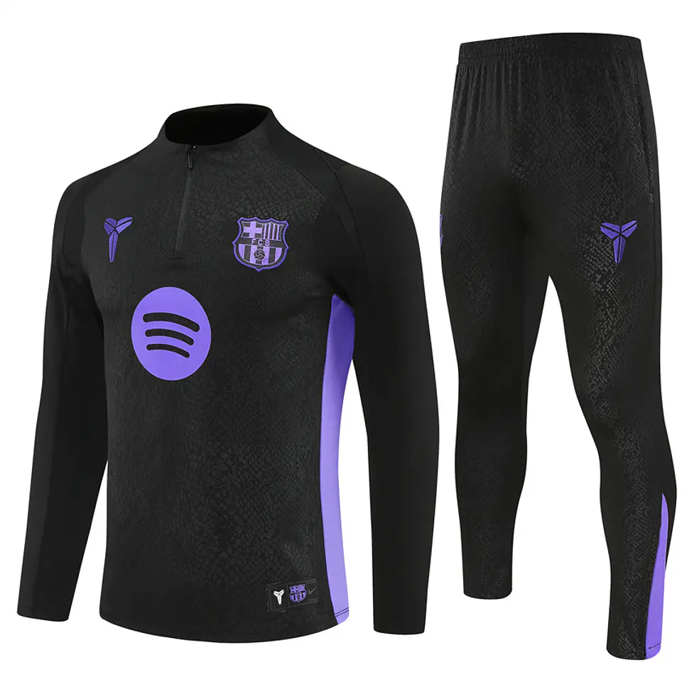 Barcelona - Fato de Treino Preto 25/26 1