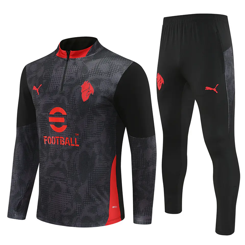 Ac Milan - Fato de Treino Preto 25/26 1