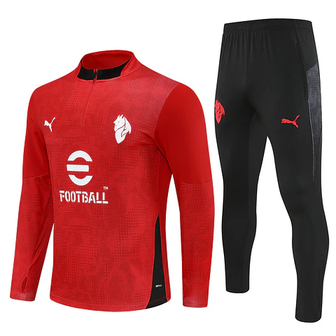 Ac Milan - Fato de Treino Vermelho 25/26