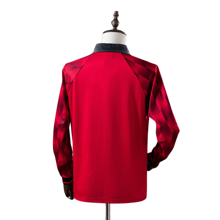 Manchester United - Camisola Principal 96/97 Retro Manga Comprida 2
