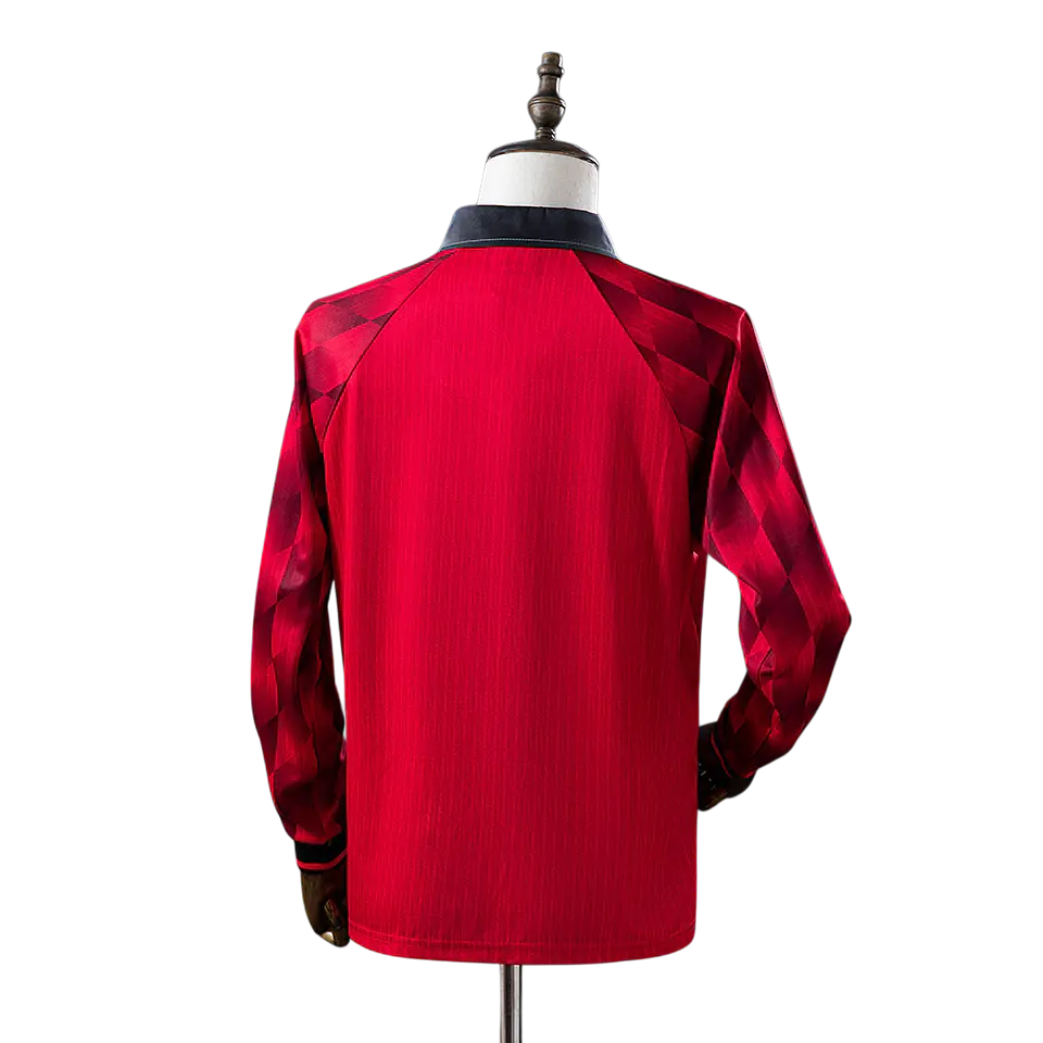 Manchester United - Camisola Principal 96/97 Retro Manga Comprida 2