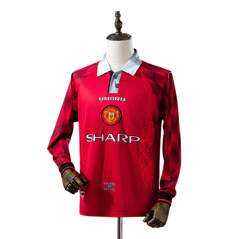 Manchester United - Camisola Principal 96/97 Retro Manga Comprida