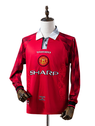 Manchester United - Camisola Principal 96/97 Retro Manga Comprida