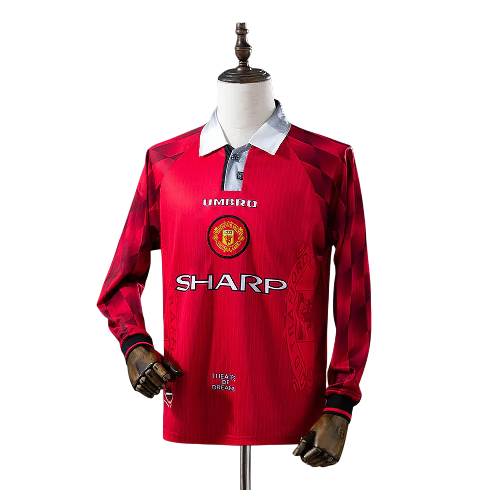 Manchester United - Camisola Principal 96/97 Retro Manga Comprida 1