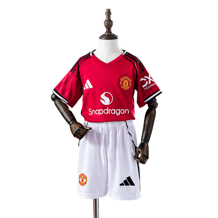 Manchester United - Kit Criança Principal 25/26 1