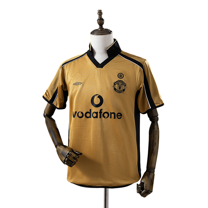 Manchester United - Camisola Edição 120 Anos Dourada 01/02 Retro 1