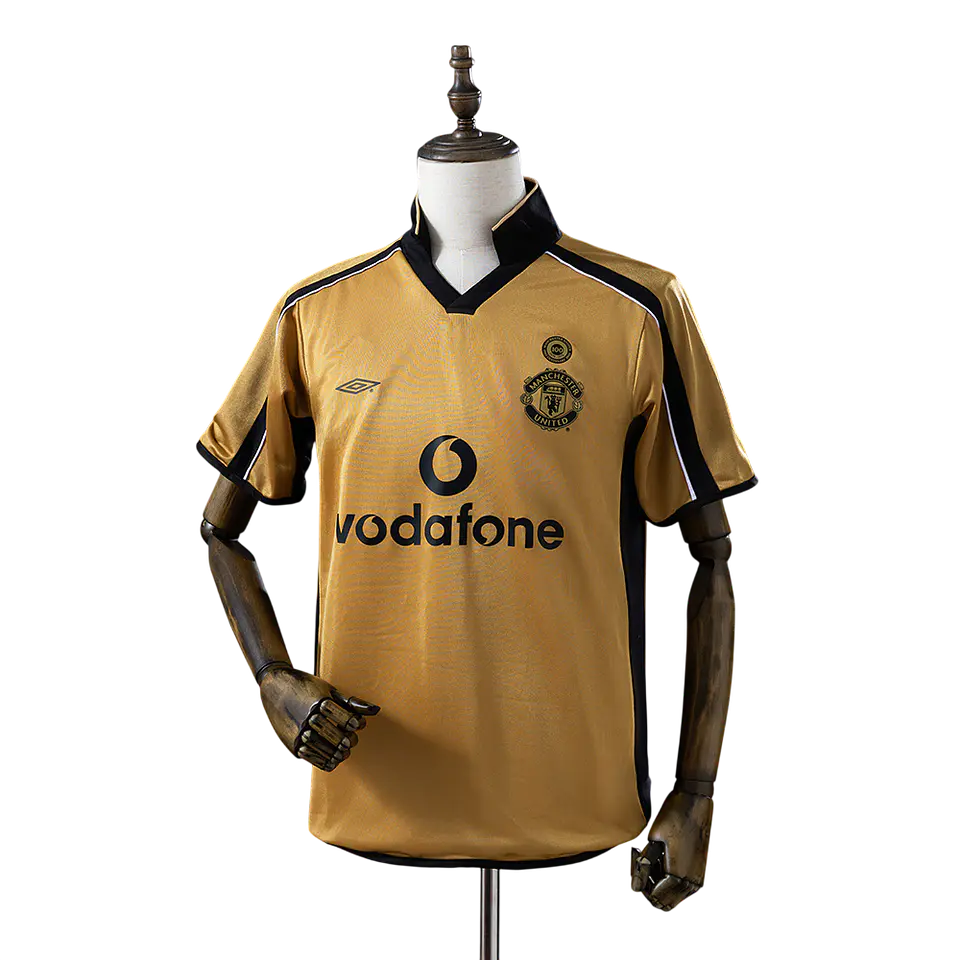 Manchester United - Camisola Edição 120 Anos Dourada 01/02 Retro 1