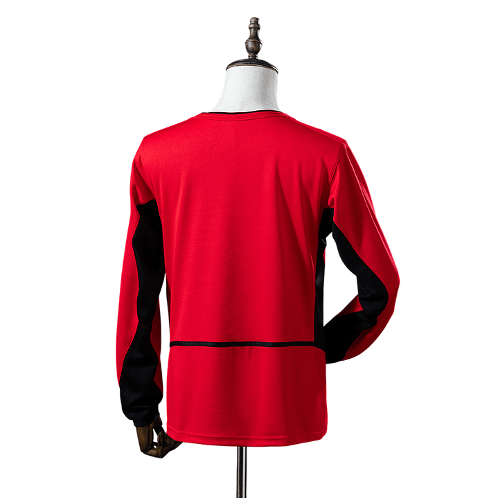 Manchester United - Camisola Principal 02/04 Retro Manga Comprida 2