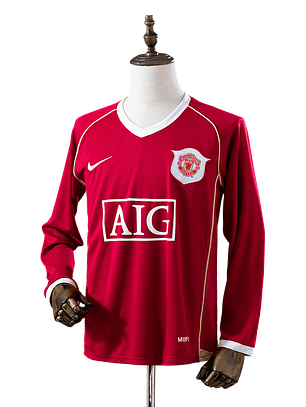 Manchester United - Camisola Principal 06/07 Retro Manga Comprida
