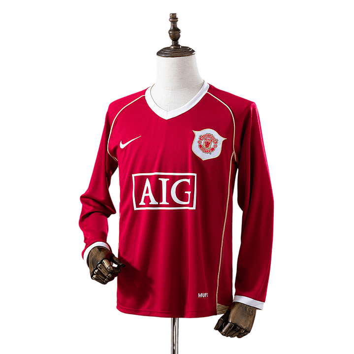 Manchester United - Camisola Principal 06/07 Retro Manga Comprida 1