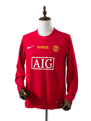 Manchester United - Camisola Principal 07/08 Retro Final UCL Manga Comprida