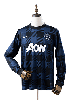 Manchester United - Camisola Alternativa 13/14 Retro Manga Comprida