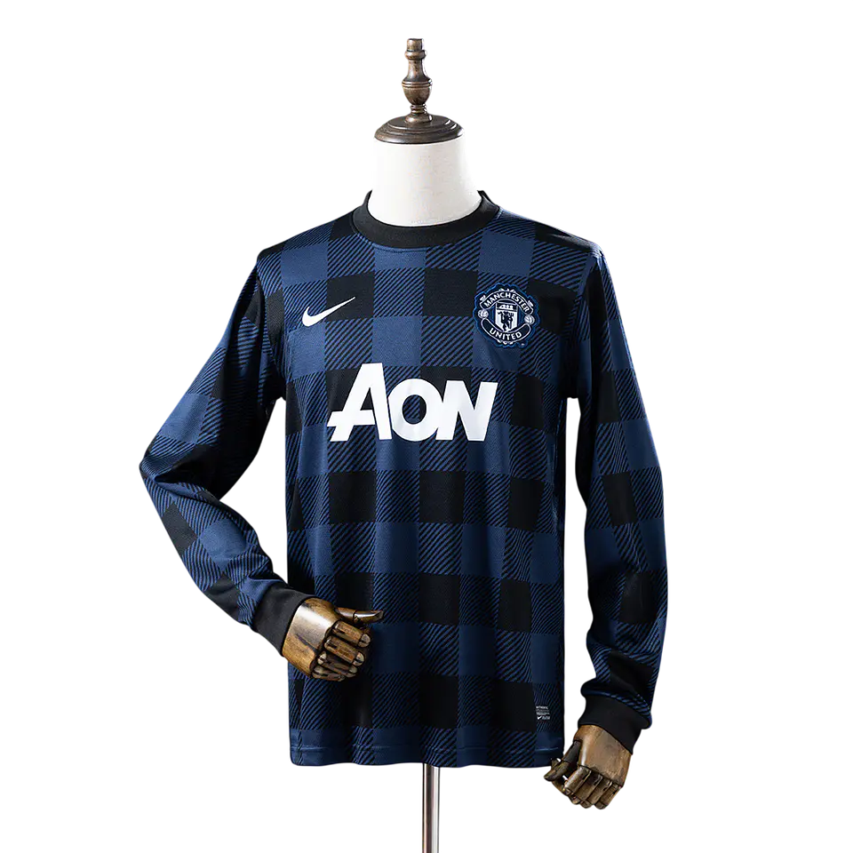 Manchester United - Camisola Alternativa 13/14 Retro Manga Comprida 1