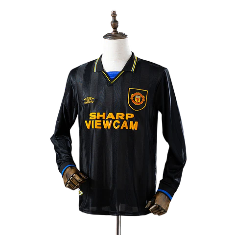 Manchester United - Camisola Secundária 93/95 Retro Manga Comprida