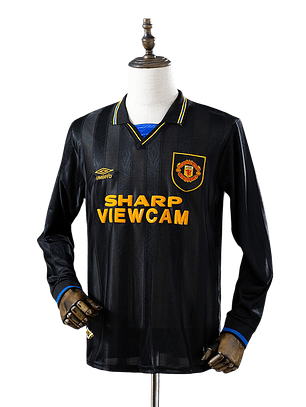Manchester United - Camisola Secundária 93/95 Retro Manga Comprida