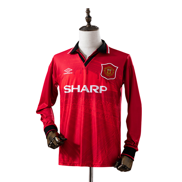 Manchester United - Camisola Principal 94/96 Retro Manga Comprida 1